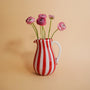 Caramella Pitcher – Rose and White