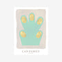 Hand paw poster brown //