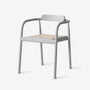 AHM Chair Stained Black ash with rattan seat //