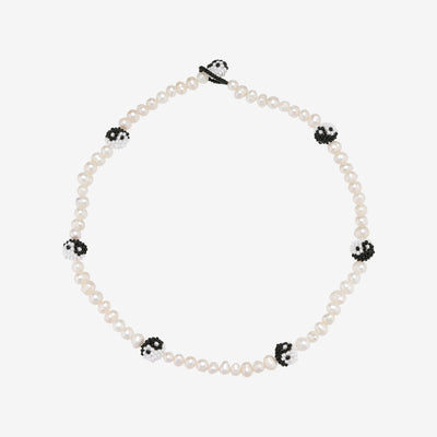 Pearl Multi Black White Emotions Necklace Halskæde af PURA UTZ